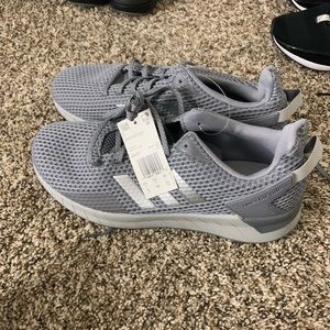 Brand new silver comfort sneakers ready to ship